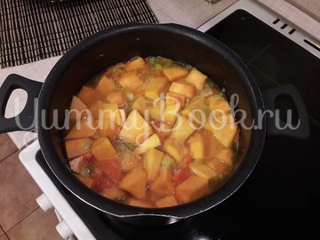 Тыквенный суп-пюре с болгарскими перцами - шаг 8