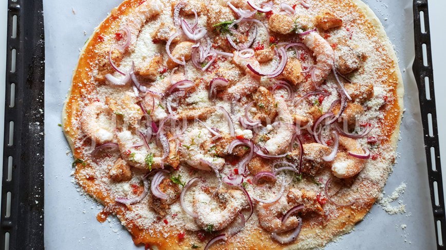 Пицца с морепродуктами  - шаг 9