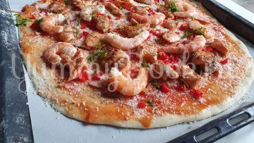Пицца с морепродуктами - шаг 8