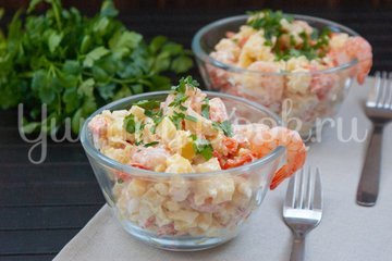 Картофельный салат с креветками - шаг 5