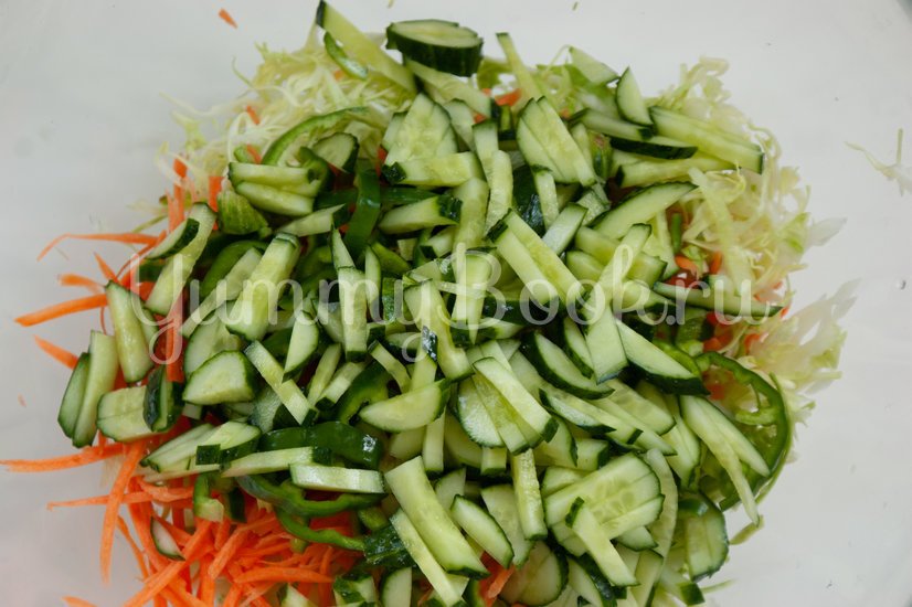 Острый овощной салат - шаг 4