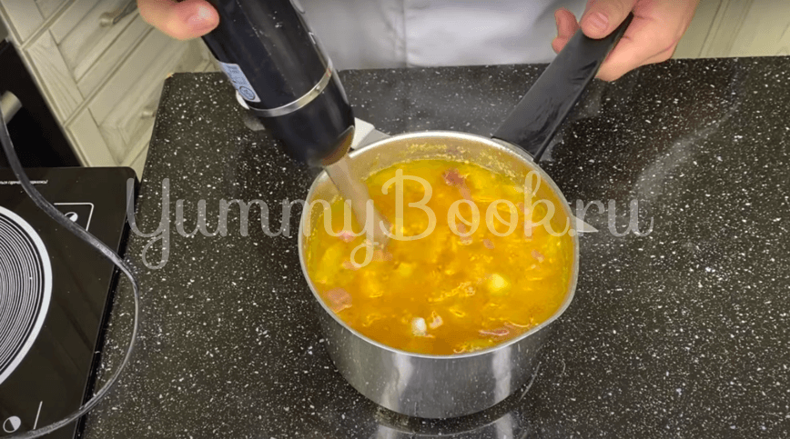 Тыквенный суп-пюре с сыром дорблю  - шаг 5