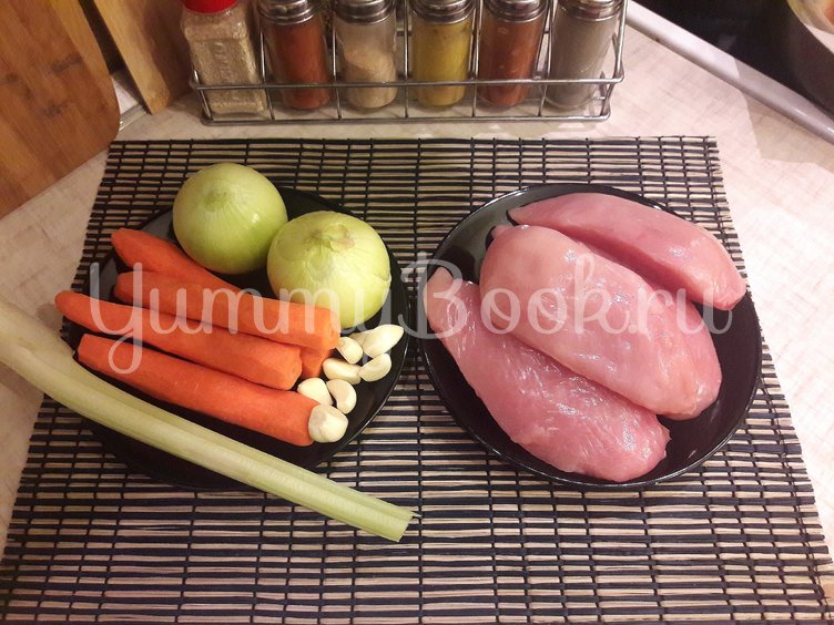 Куриное филе с овощами в сливочном соусе - шаг 1