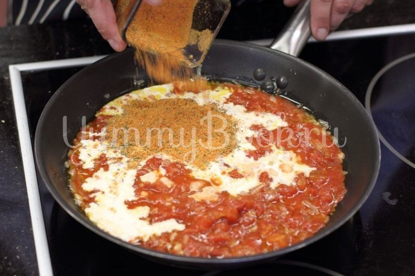 Спагетти с помидорами и шпинатом - шаг 3