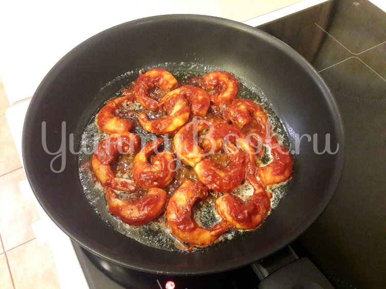 Креветки в томатно-медовом маринаде - шаг 8