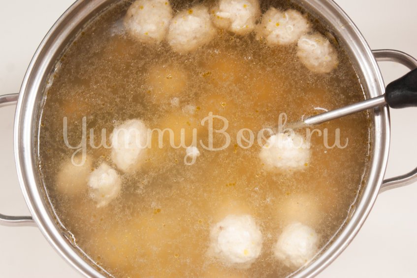 Суп с фрикадельками и клёцками - шаг 6