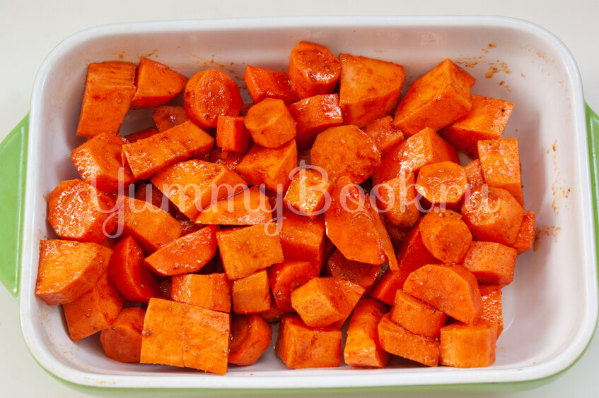 Запеченный батат с морковью и сыром фета - шаг 4
