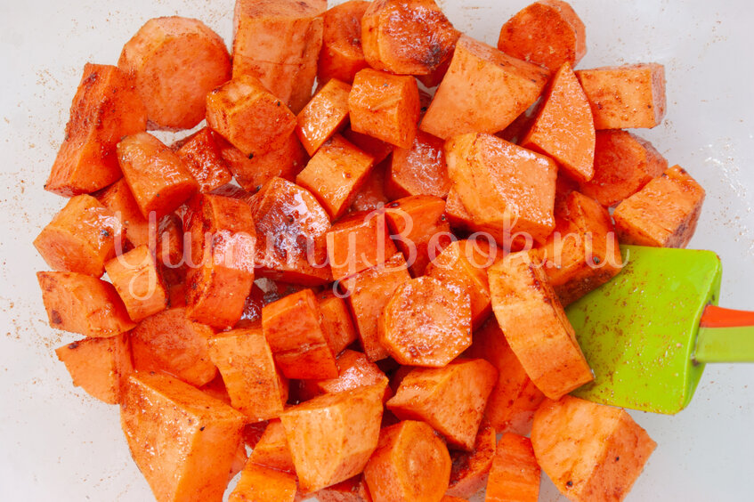 Запеченный батат с морковью и сыром фета - шаг 3