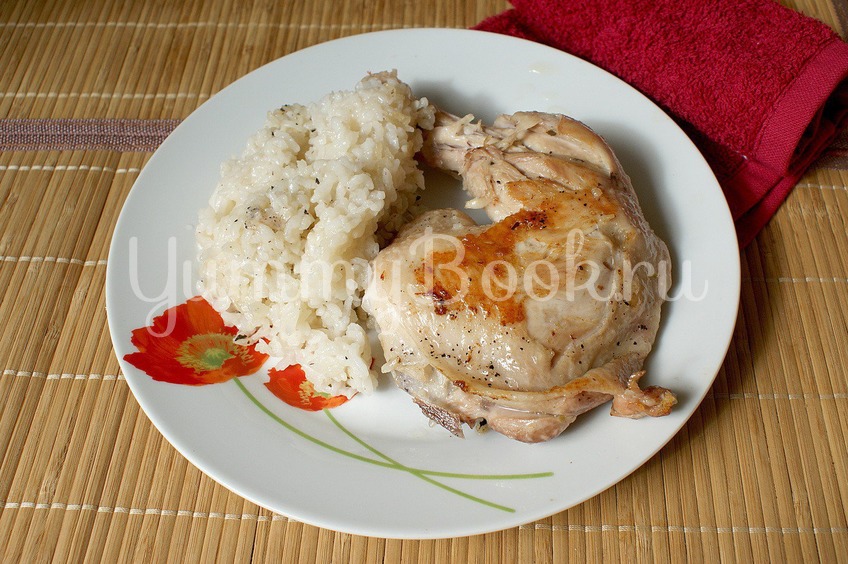 Рецепт Куриные окорочка с рисом в пиве
