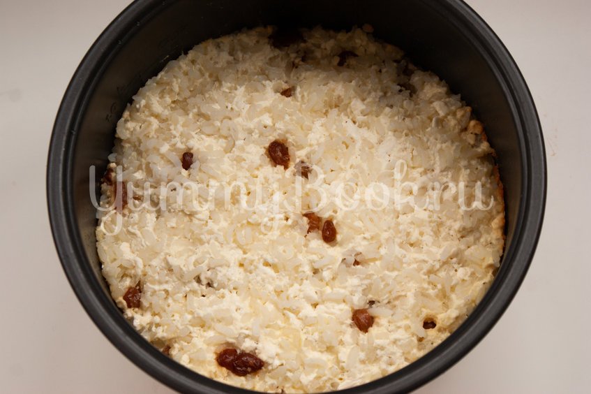 Запеканка с рисом и творогом в мультиварке - шаг 3