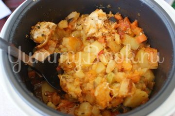 Овощное рагу с мясом в мультиварке - шаг 5