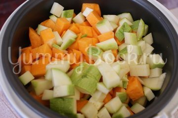 Овощное рагу с мясом в мультиварке - шаг 3