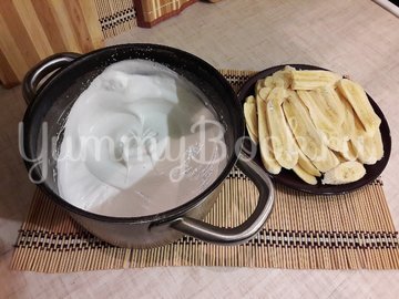 Тарт с бананами и белковым кремом - шаг 9
