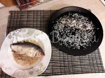 Жареный сырок в кунжутной панировке - шаг 4