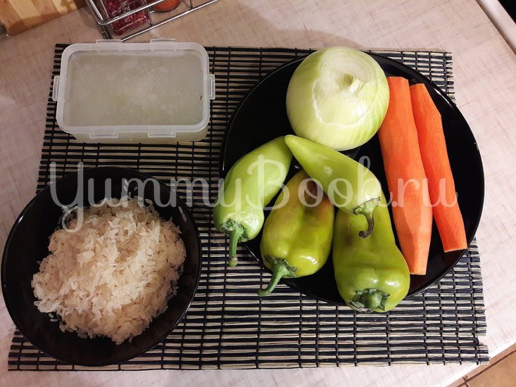 Пряный рис с овощами в сковороде - шаг 1