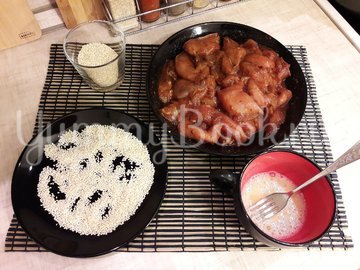 Куриное филе в кунжутной панировке - шаг 5