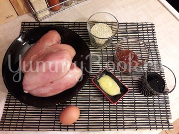Куриное филе в кунжутной панировке - шаг 1