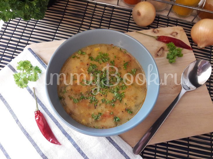 Сливочный чечевичный суп с кукурузой - шаг 14