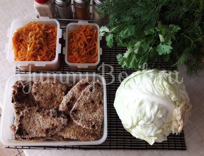 Салат со свининой в кунжутной панировке  - шаг 5