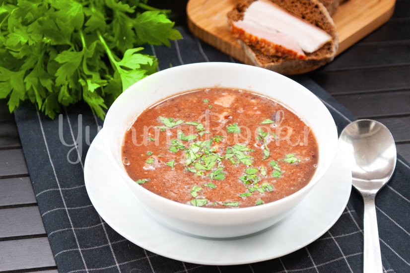 Суп из чёрной фасоли и бекона - шаг 6