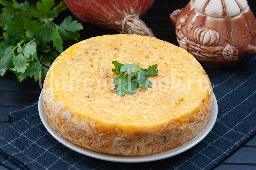 Тыквенная запеканка с сыром в мультиварке
