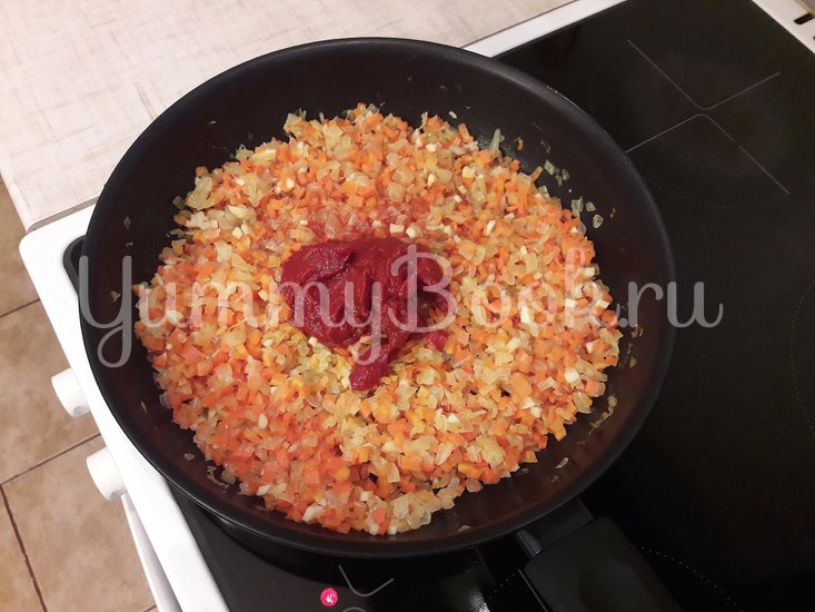 Рис с тыквой и овощами в сковороде - шаг 5