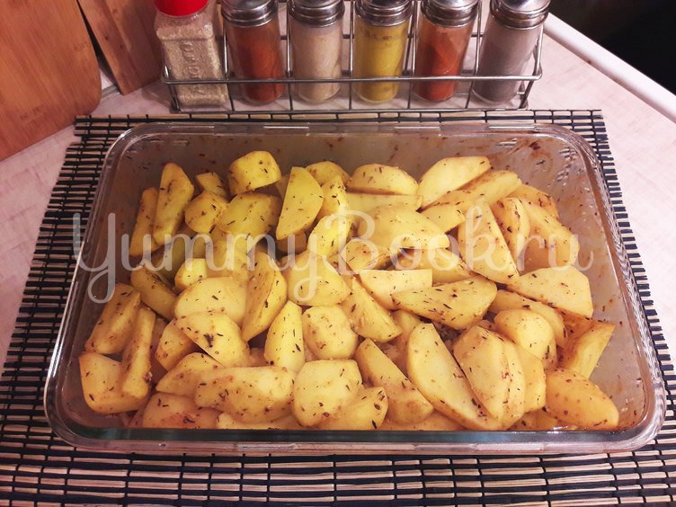 Запечённый картофель в горчично-чесночном соусе - шаг 7