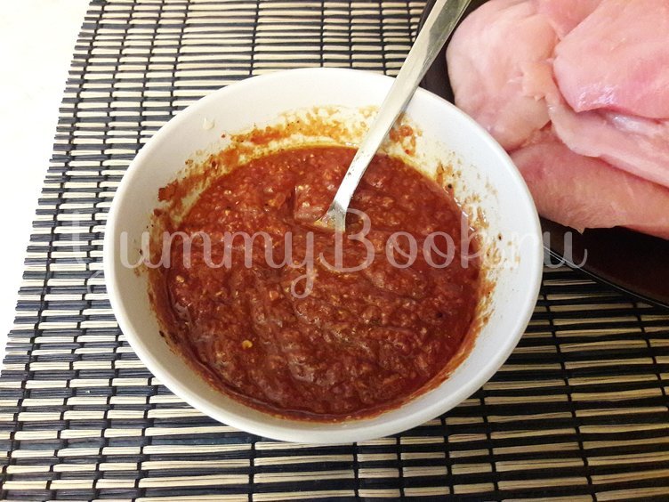 Куриное филе в имбирно-томатном маринаде - шаг 5
